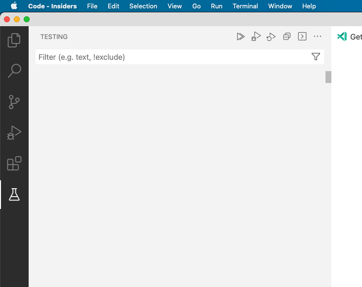 Test explorer does not render fully when not visible on launch · Issue ...
