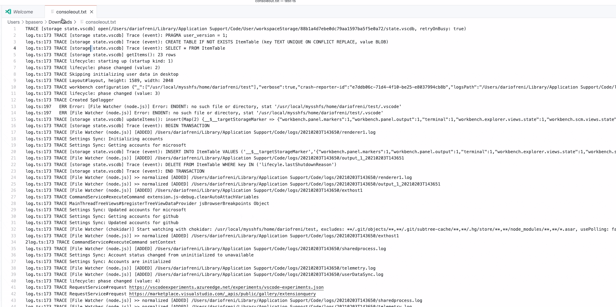 Trust: opening a file from the "File > Open" dialog that is already ...