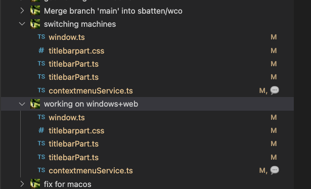 Changes in commits should support tree structure · Issue #3491 ...