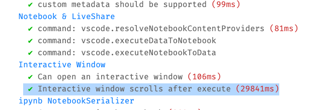 Interactive window scrolls after execute test is slow · Issue #152539 ...