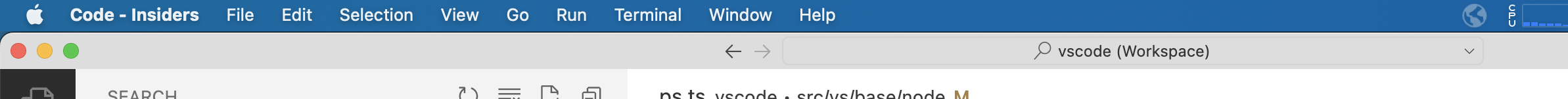 Increased title bar height for command center · Issue #152578 ...
