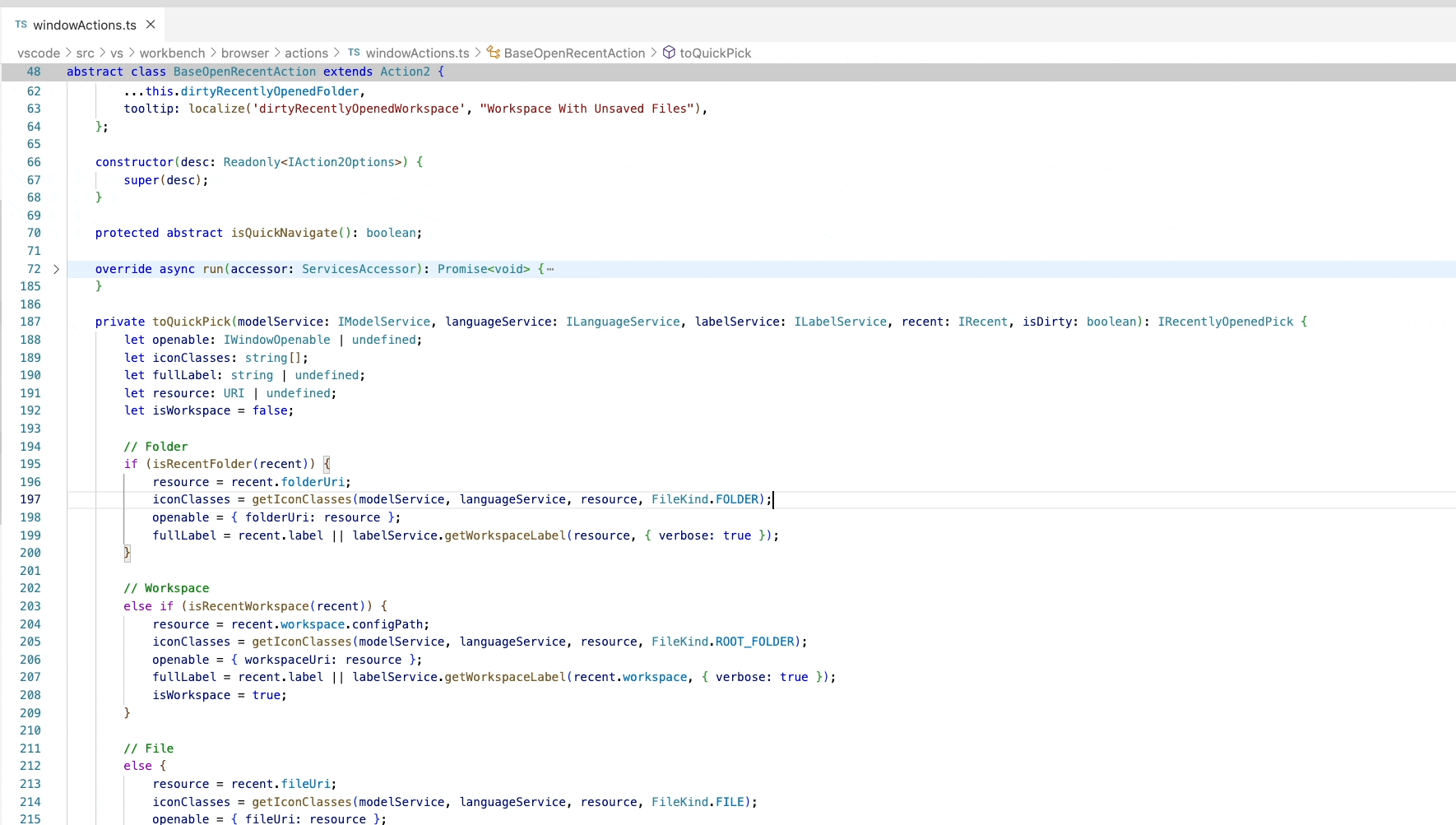 Sticky scroll and folded regions · Issue #156268 · microsoft/vscode ...