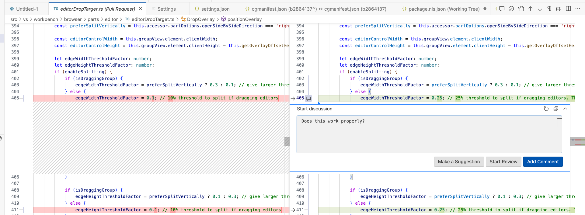 Test continue on for PR comments · Issue #193104 · microsoft/vscode ...