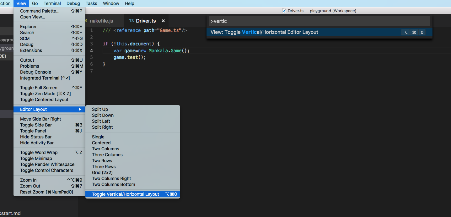 Change "Toggle Editor Group Layout" to more understandable description ...