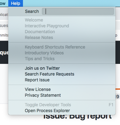 Menus: some differences in menu when no window is open · Issue #62133 ...
