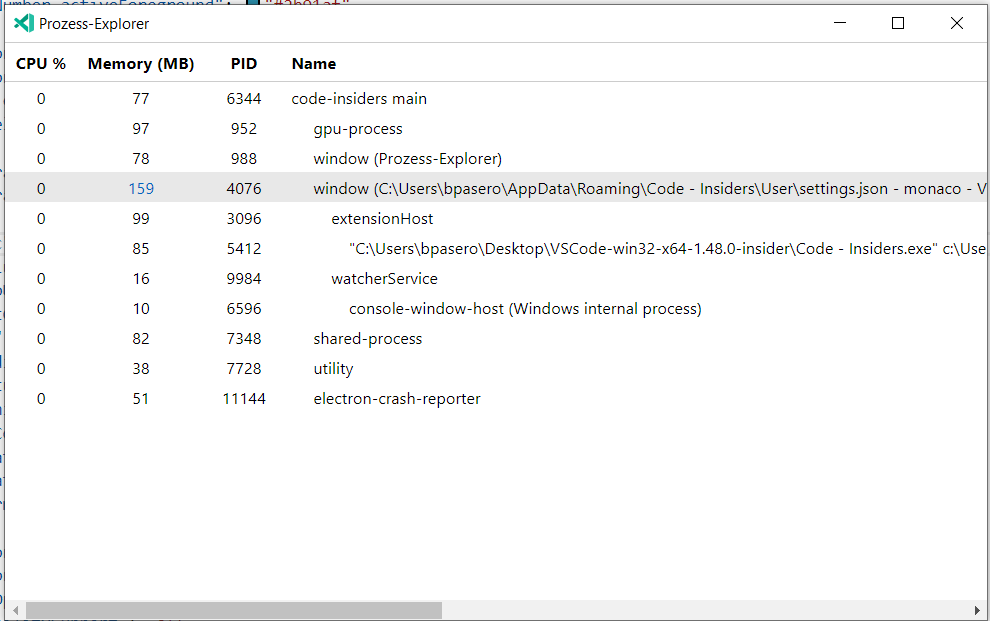 Process explorer flickers when updating and prevents hover · Issue ...