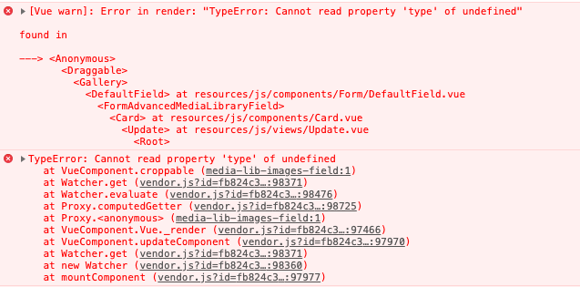 Preview images missing on edit page when cropping is enabled. · Issue ...