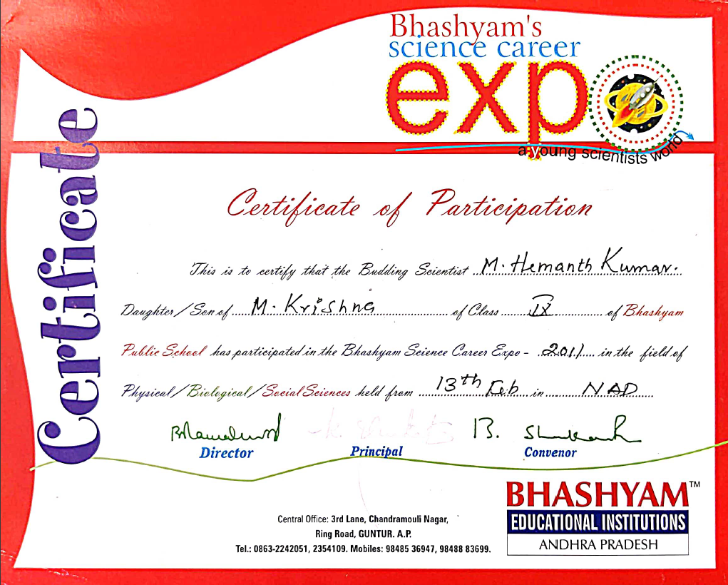 GitHub - HemanthMedisetty-HM/Certificates: School | College | Workplace ...