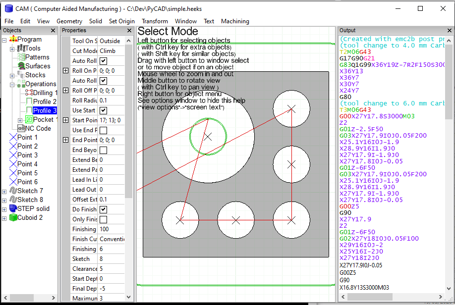 PyCAM on Windows 21st May 2020