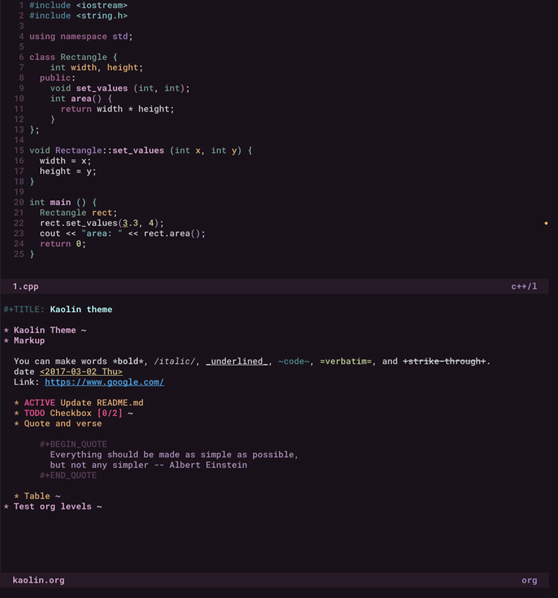 kaolin-eclipse-modes