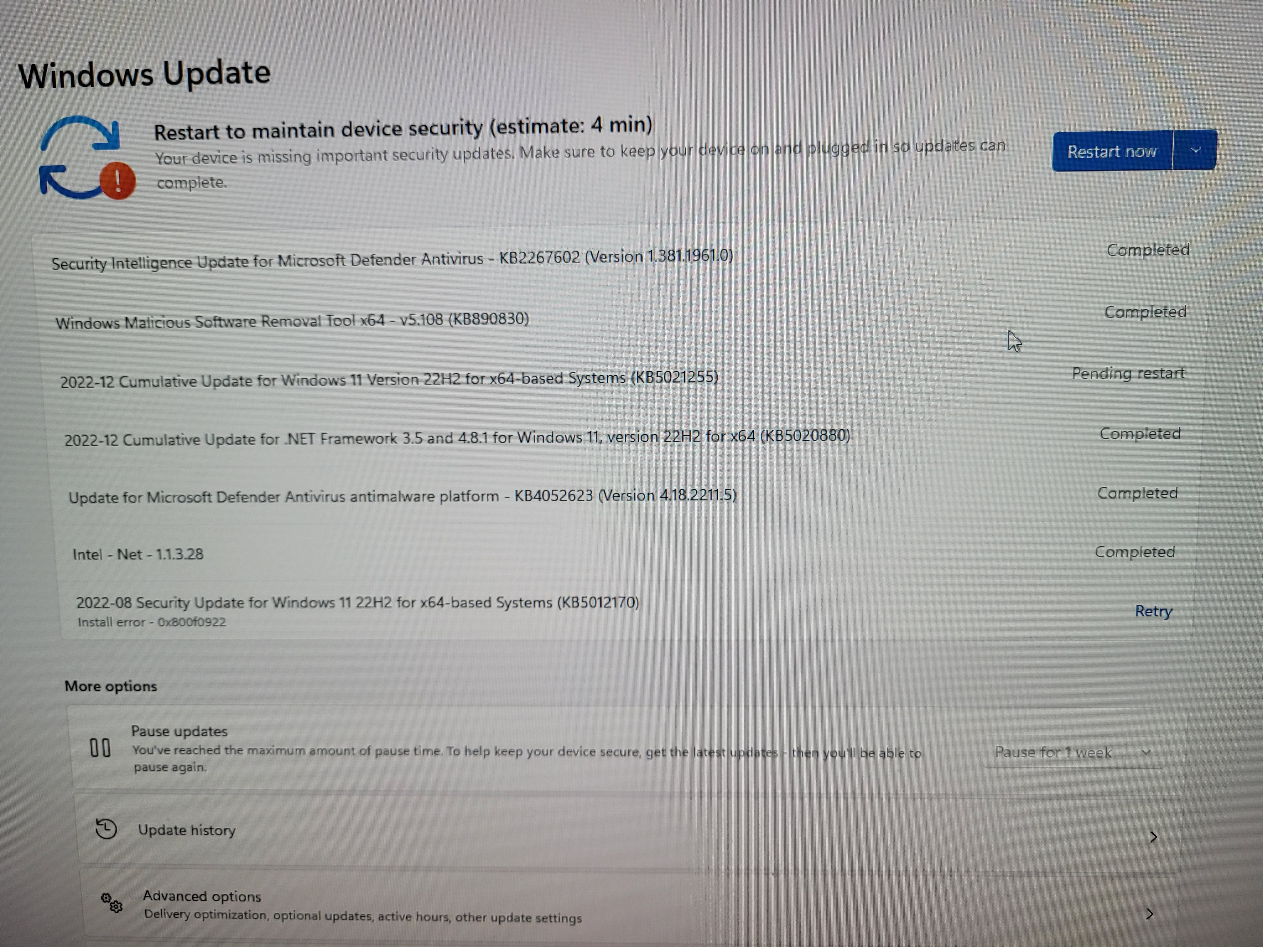 Protectli VP4670 - windows crashes after installing updates · Issue ...