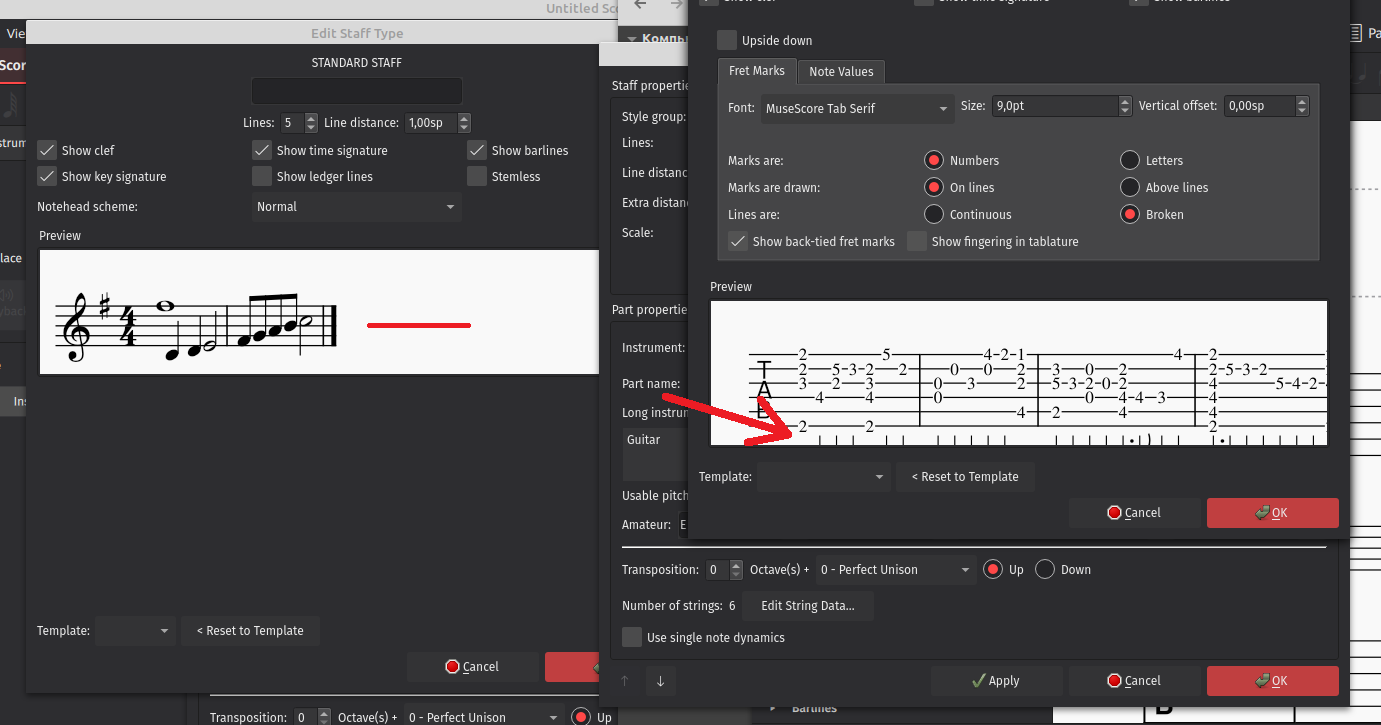 [MU4 Issue] Staff/part properties>Advanced style properties Staff