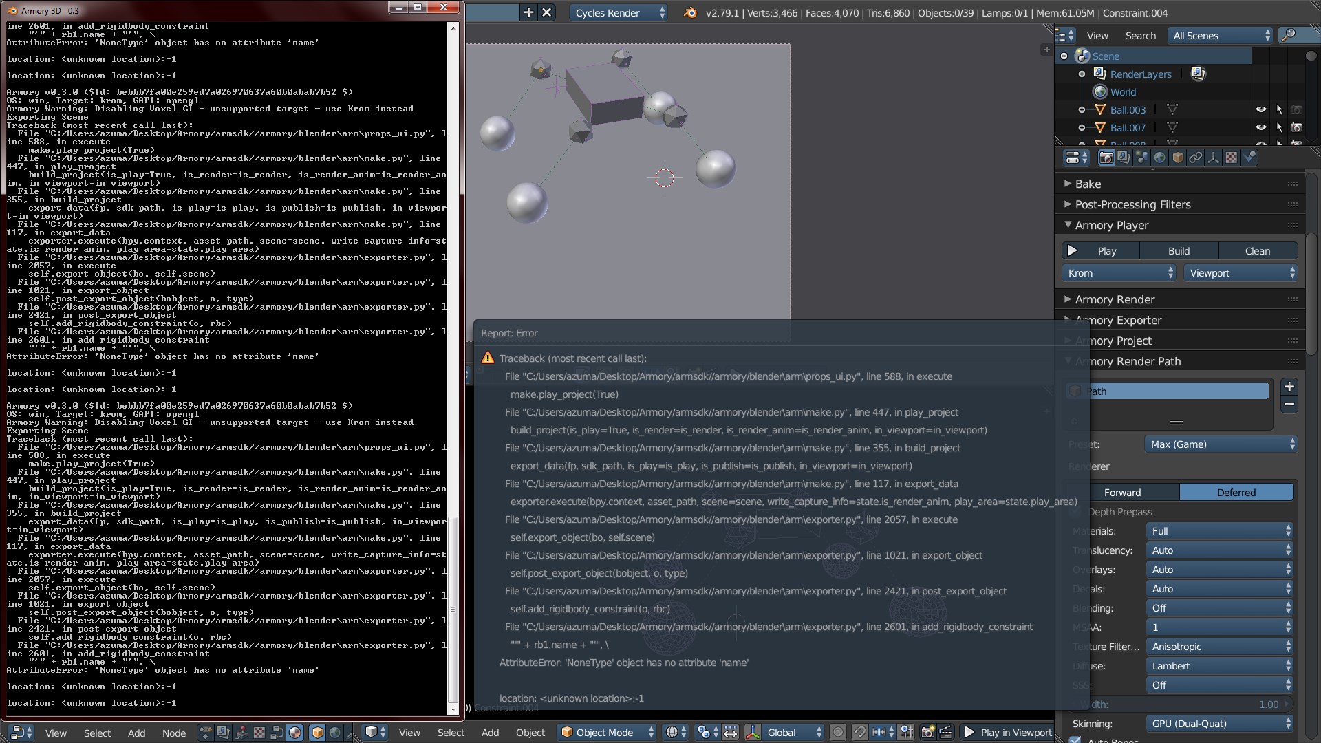 Play in viewport bug · Issue #604 · armory3d/armory · GitHub
