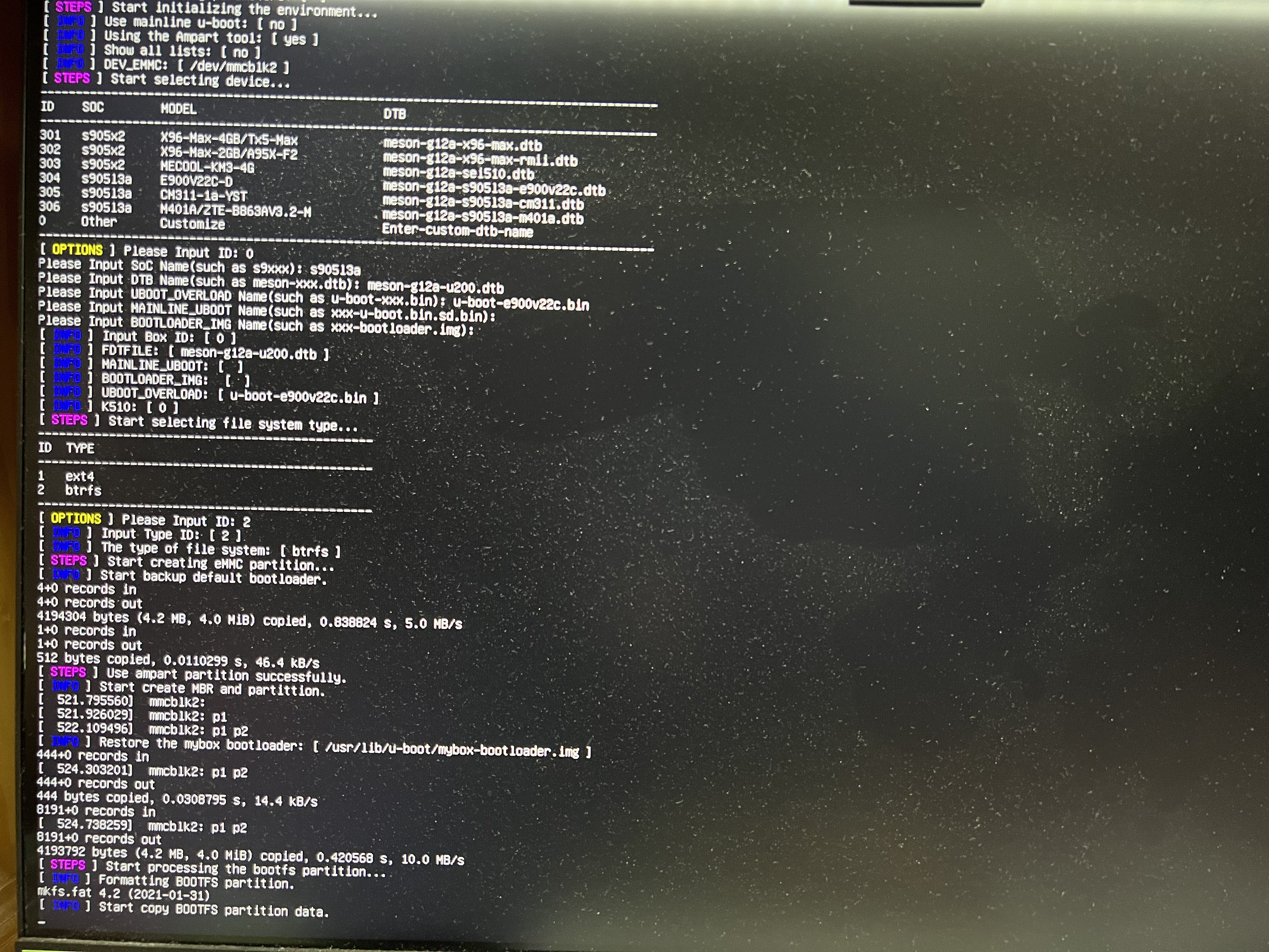 M401a盒子emmc写入出错 · Issue #927 · ophub/amlogic-s9xxx-armbian · GitHub