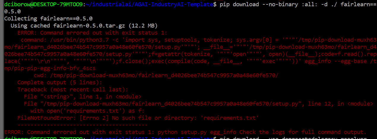 pip install from source fails due to requirements.txt not being ...