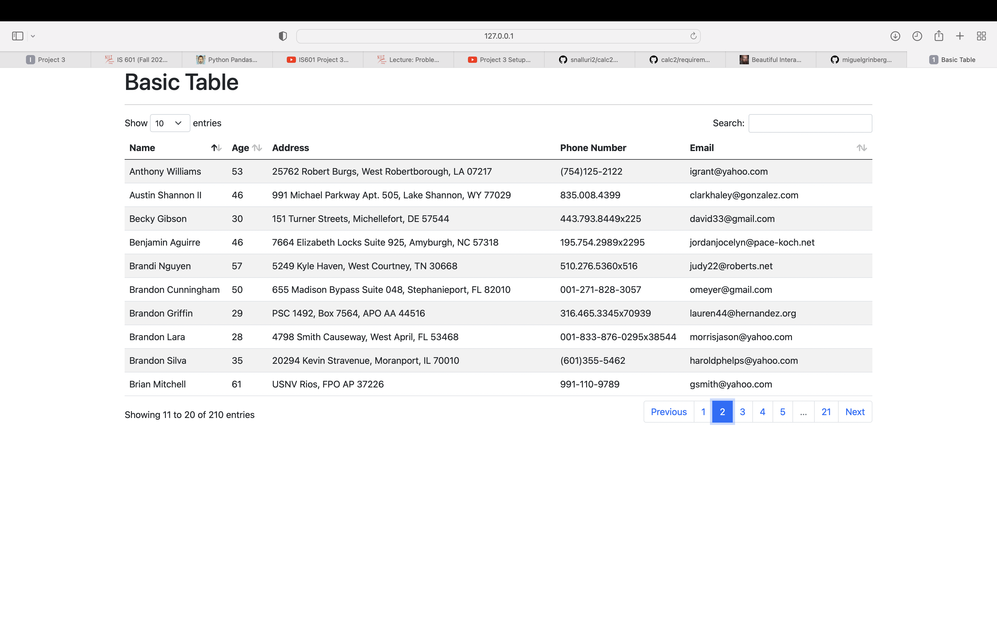 GitHub snalluri2/FlaskTables