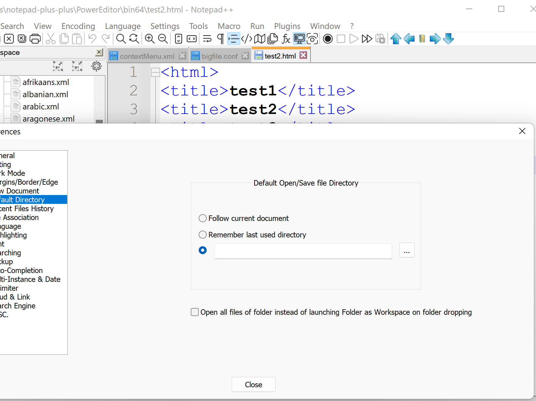 Save Dialog "Append Extension" doesn't work if Default Directory is