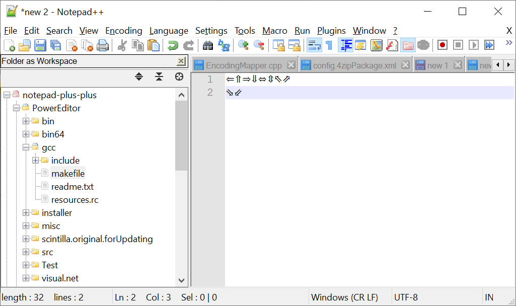 Display of UNICODE characters is inconsistent · Issue 5513 · notepad