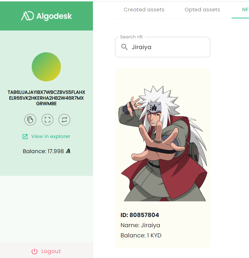 GitHub - baileyalo/AlgorandAsset_Algodesk: Mint NFT on Algorand Testnet