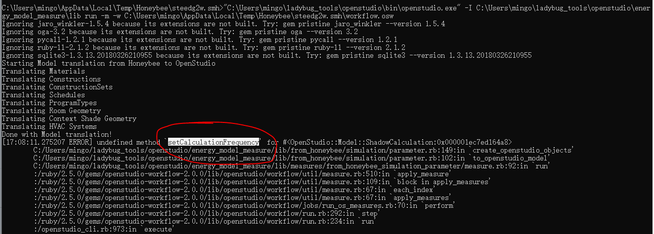 Failed to run with the new OpenStudio 3.0 · Issue #98 · ladybug-tools ...