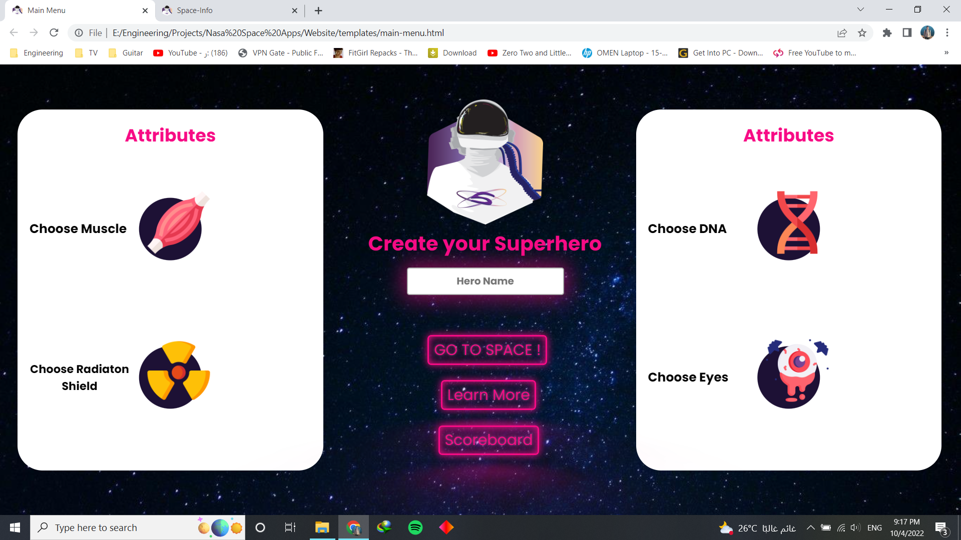 GitHub - MyProjectsProgress/Space_Super_Hero: NASA Spaceapps Challenge 2022