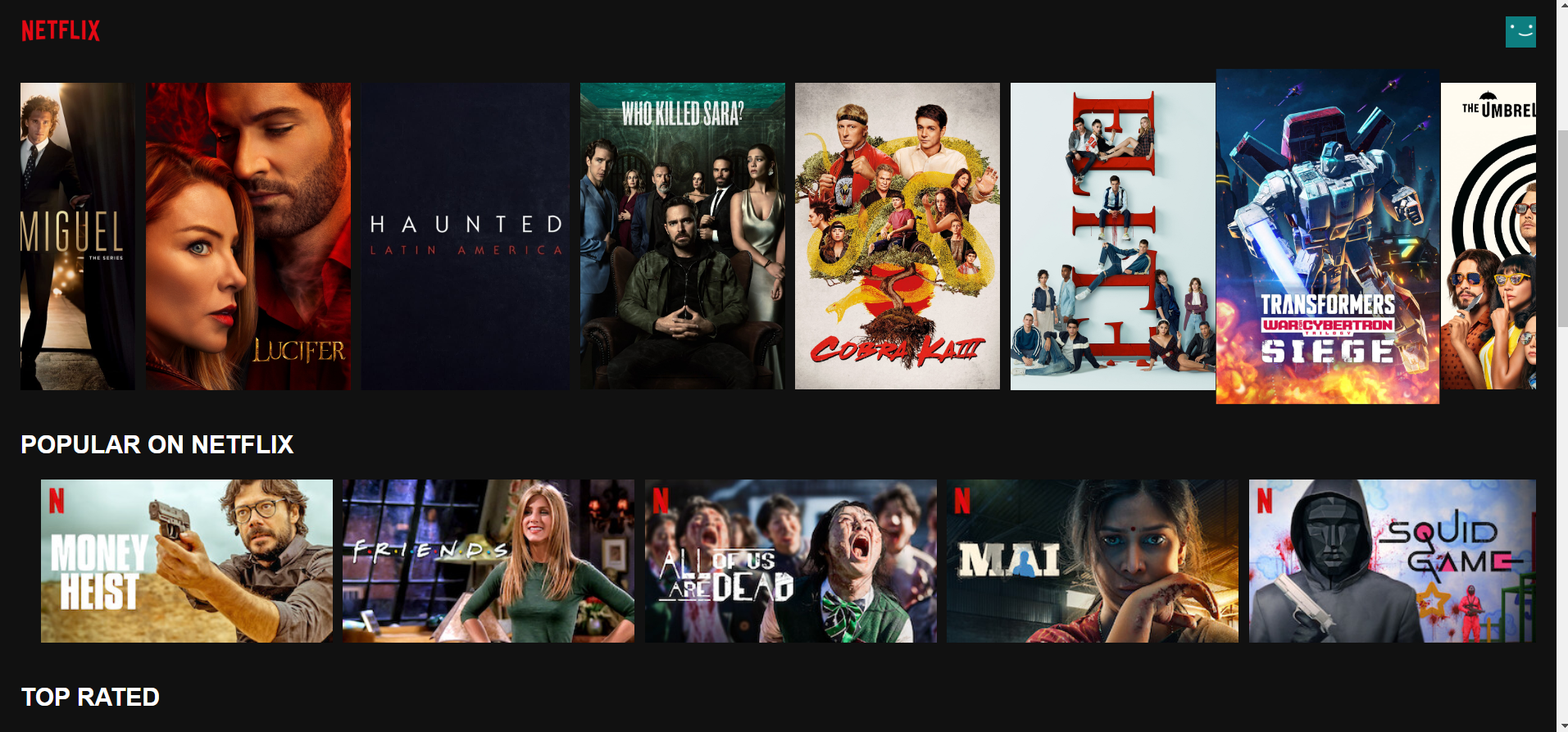 GitHub - AdityaBahl/Netflix-Clone: Cloning Netflix Webpage using HTML ...