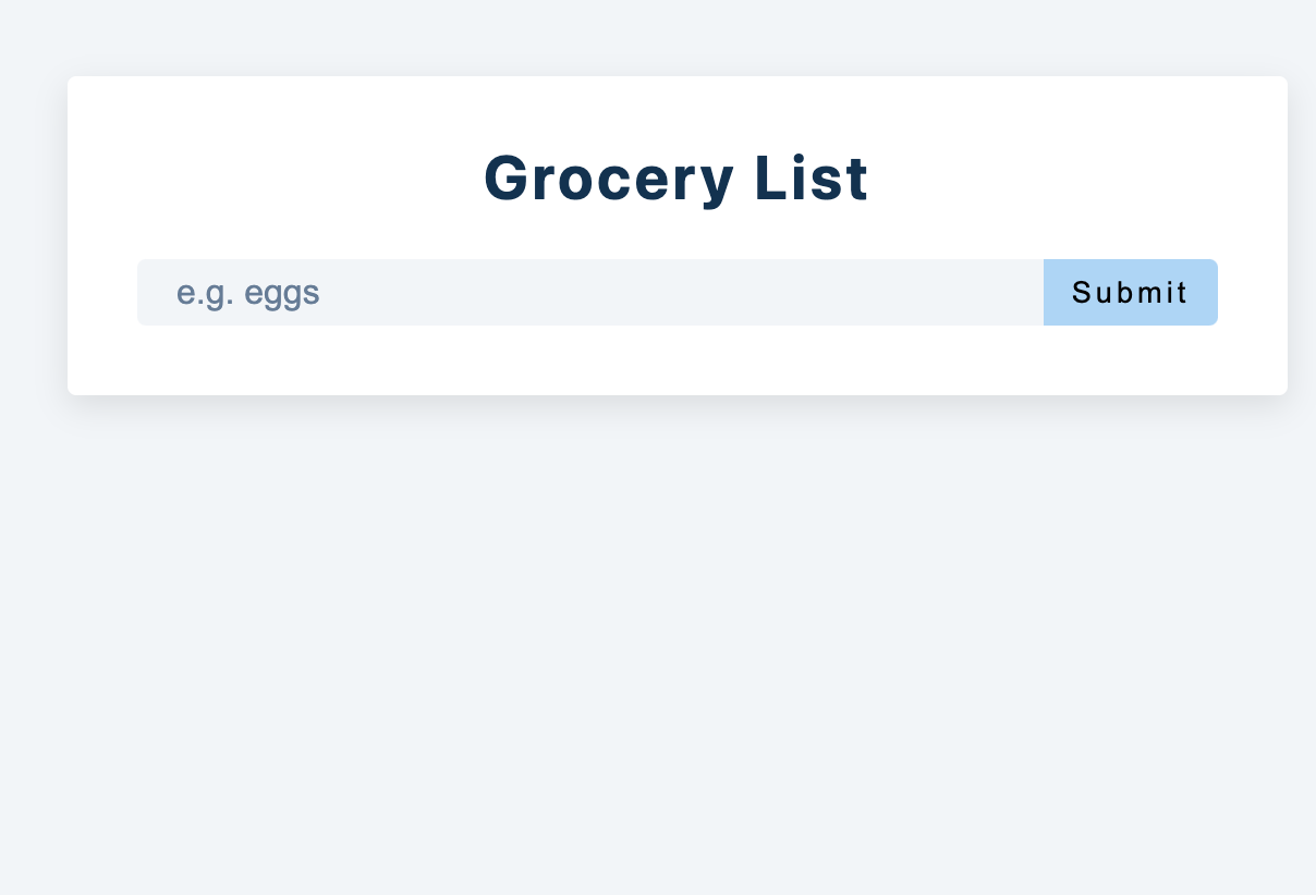 GitHub - Jonghan-park/grocery-list