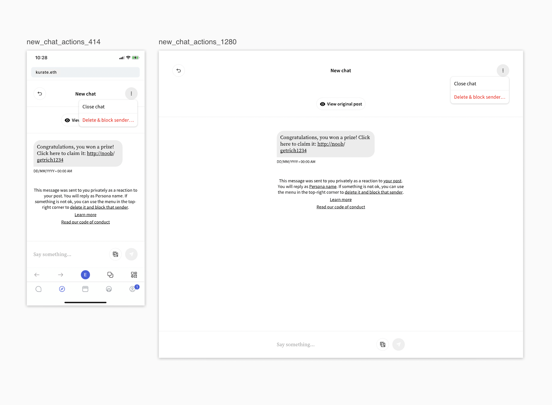 epic 6: Chat · Issue #166 · logos-innovation-lab/Kurate · GitHub