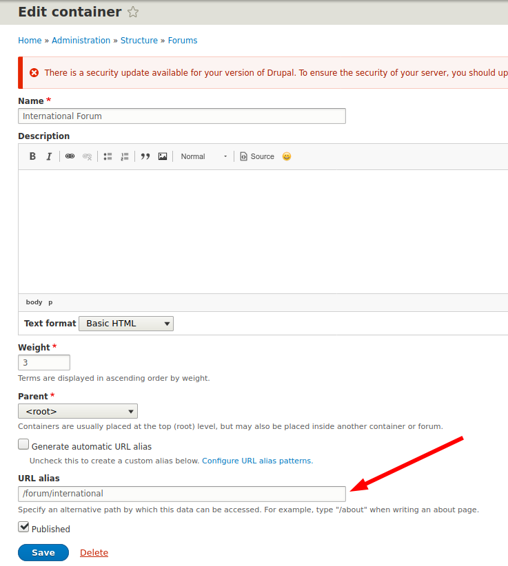 url alias not available in forum edit page · Issue #4948 · backdrop ...