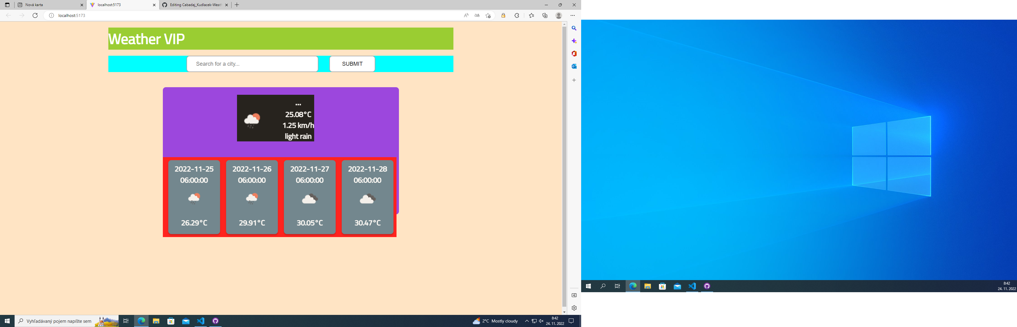 GitHub - OpenLab3-22-23/Cabadaj_Kudlacek-Weather-VIP
