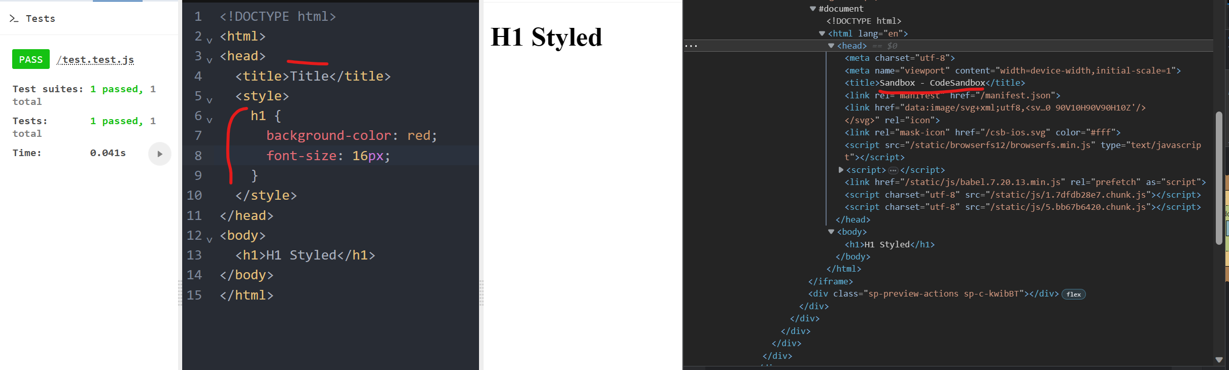 Html head values are ignored · Issue #919 · codesandbox