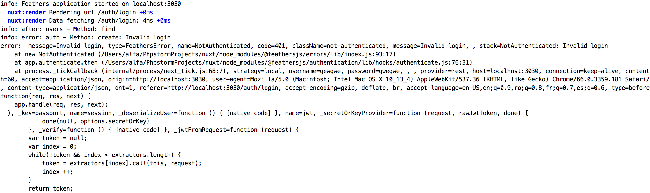 Error reporting problem · Issue #886 · feathersjs/feathers · GitHub