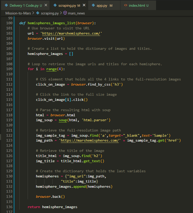 GitHub - RebecaOsorio/Mission-to-Mars: Build a web application that ...