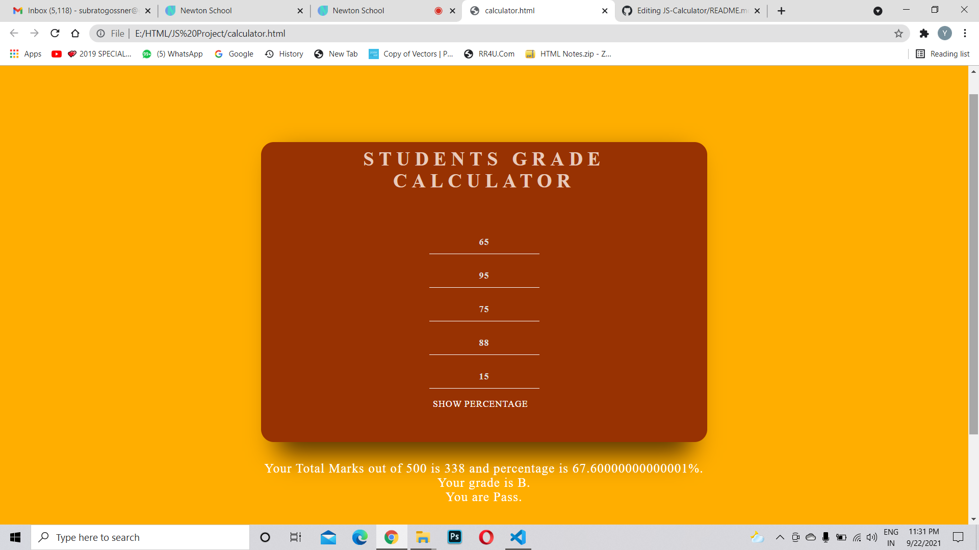 GitHub Yashraj018/JSCalculator