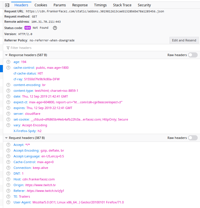 Bad CORS request for addons json on firefox nightly · Issue 653