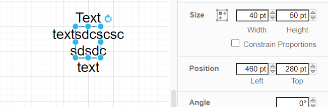 The "Autosize" command does not work in horizontal direction; the ...