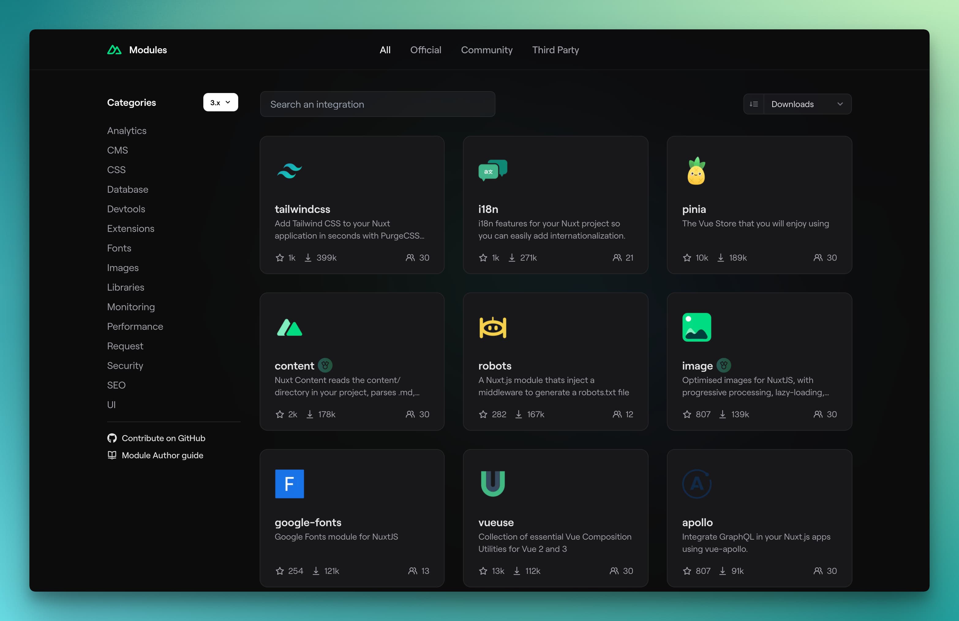 Explore Nuxt Modules to build Vue applications