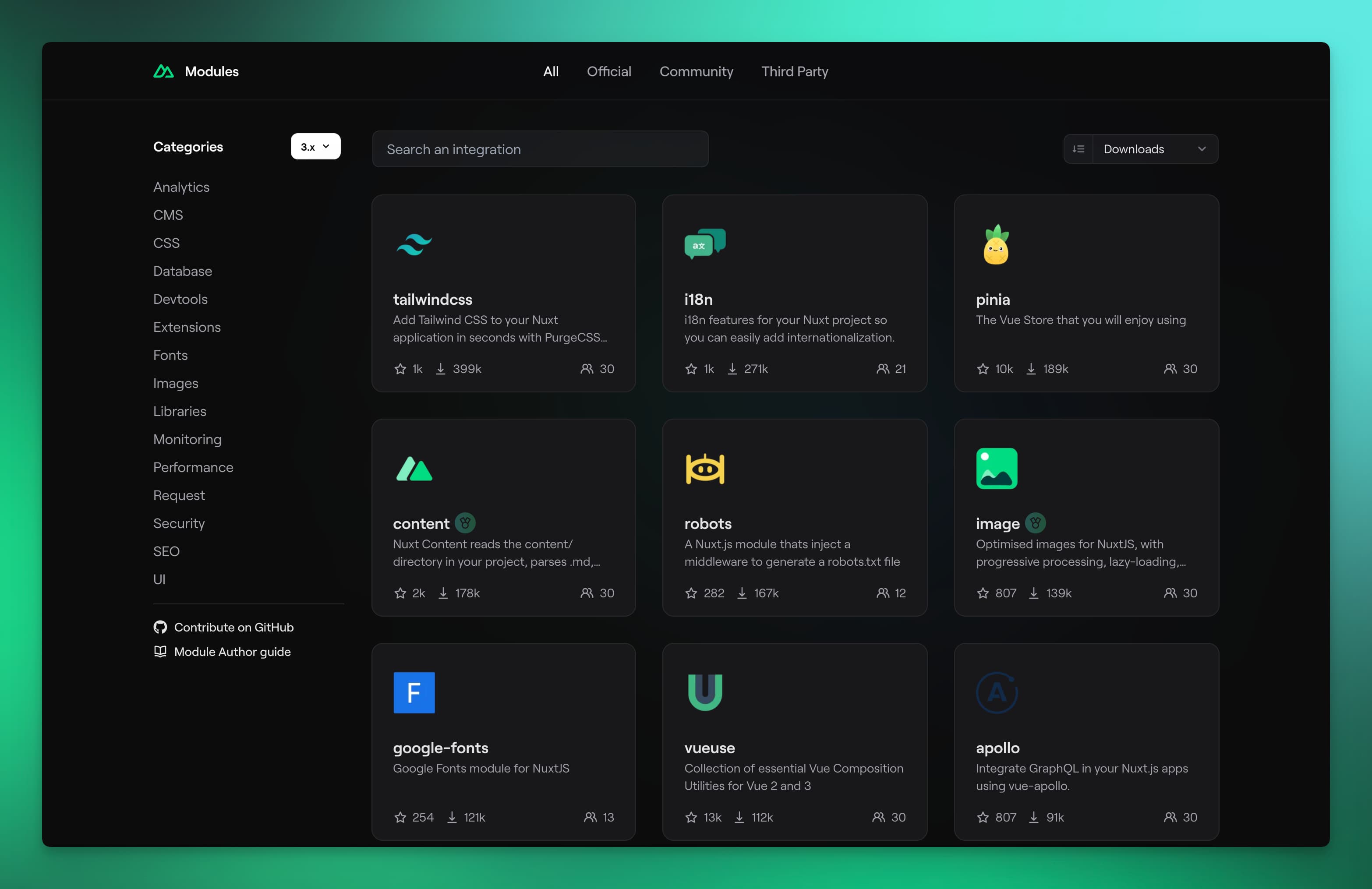 Explore Nuxt Modules to build Vue applications