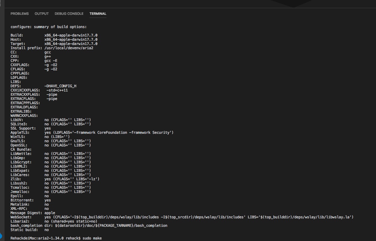 error when `sudo make` · Issue #1359 · aria2/aria2 · GitHub