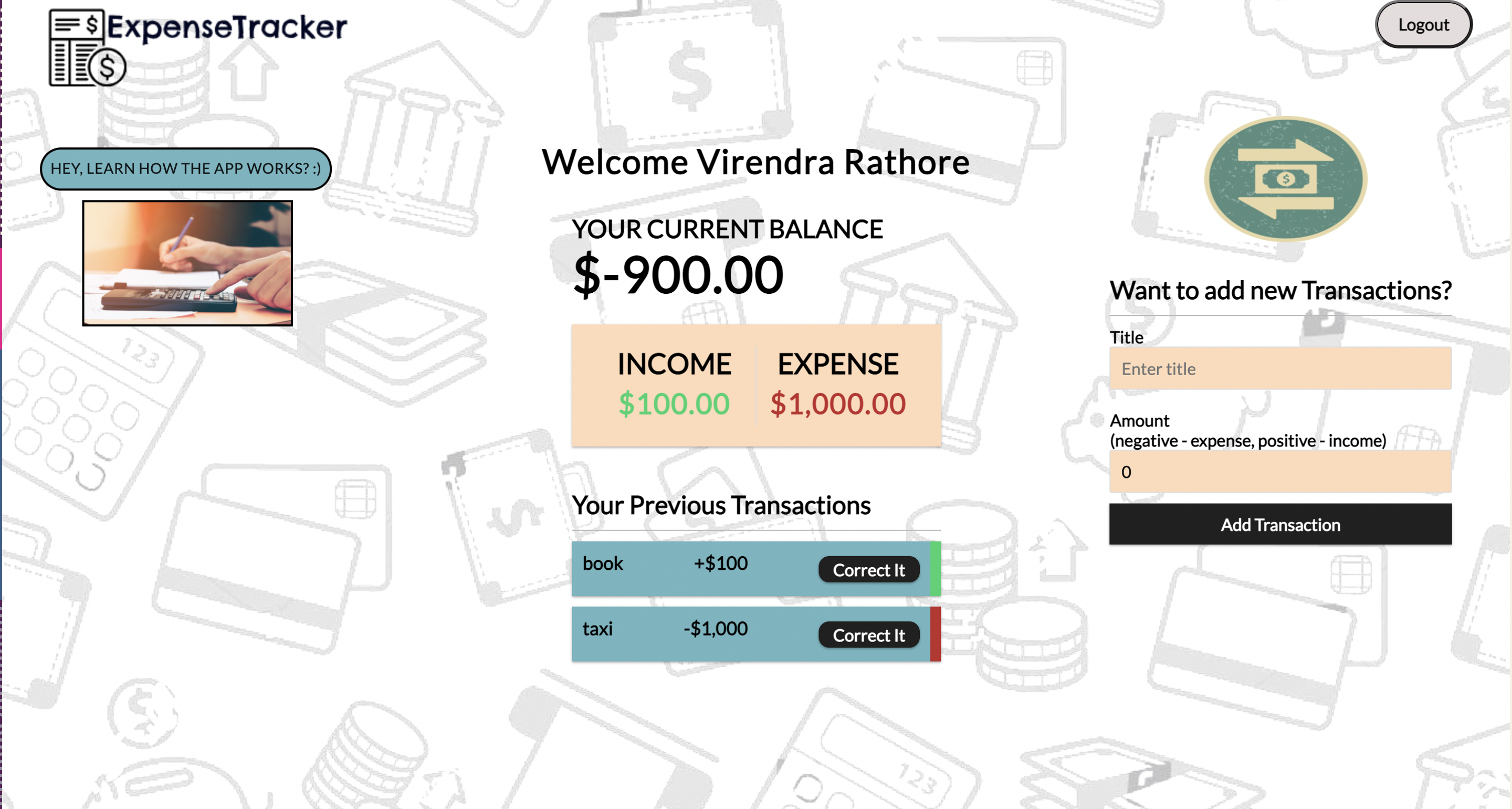 GitHub - bhatiakanishk/Expense-Tracker