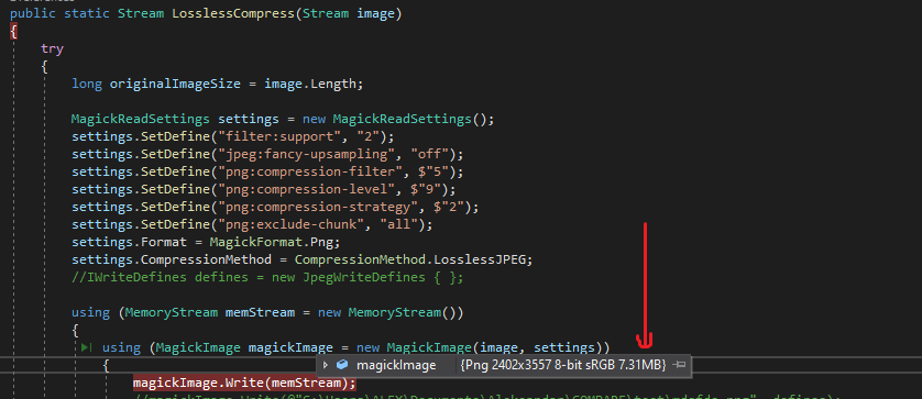 Why does write image to stream creates bigger image size ? · Issue #545 ...
