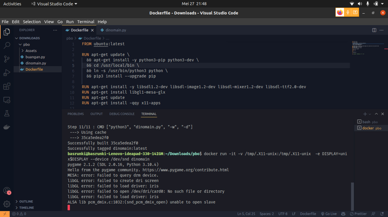 GitHub - Oloan03/Docker-and-Pygame: Menjalankan program python dengan ...