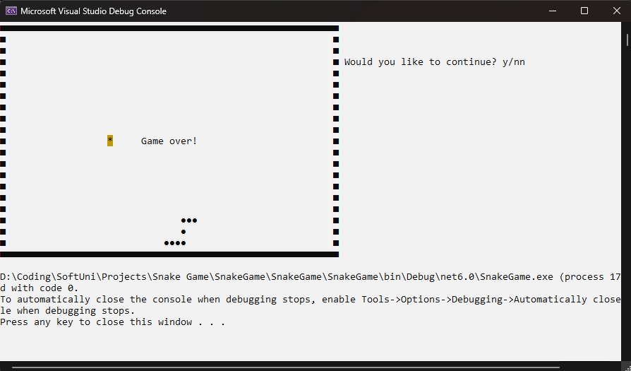 GitHub - Fikata12/Snake-Game: Simple Snake game.