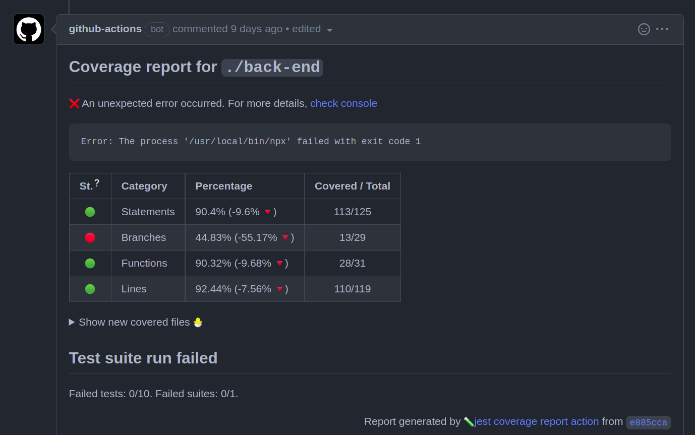 Automatizando testes Jests com Github Actions · GitHub