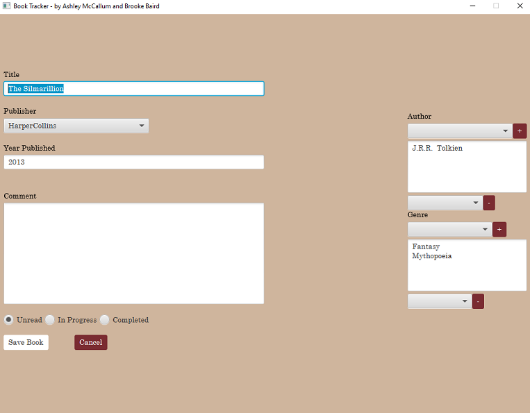 Lore Inventory Example GitHub - brookebaird15/TheLoreStore: This is an inventory manager for a ...