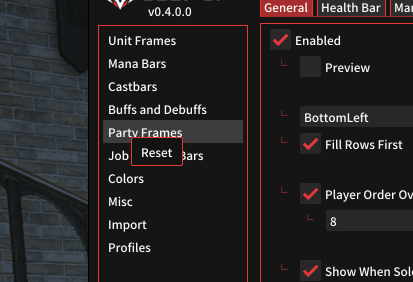 [Bug]: No Export-option for Party Frames (Beta4 only) · Issue #755 ...