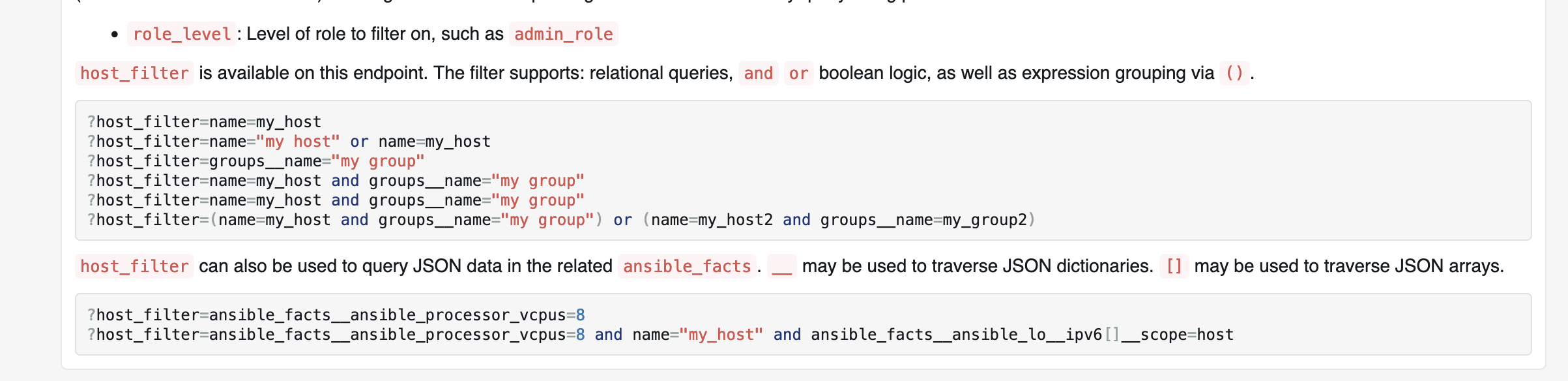Evaluate using host_filter when filtering/querying hosts to create