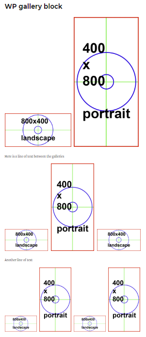 wordpress gallery block without custom CSS