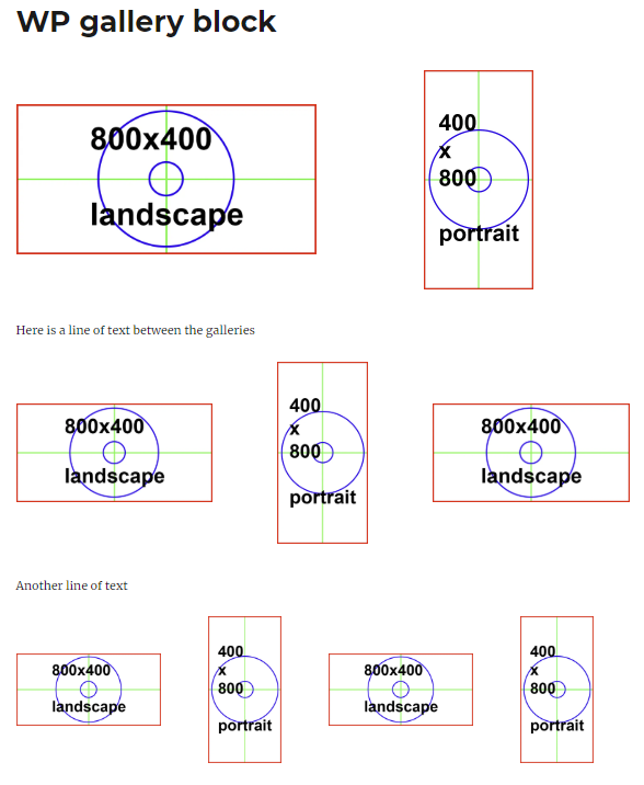 Wordpress gallery block with custom CSS