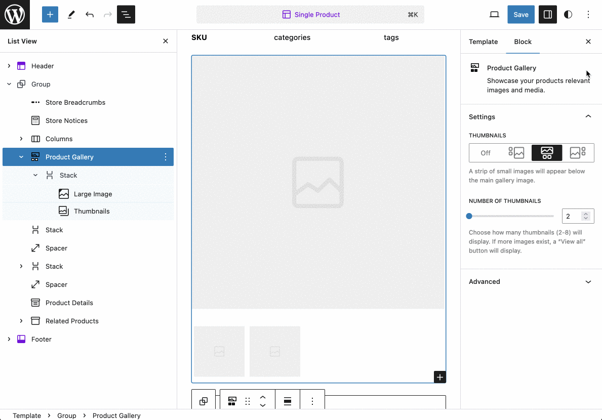 block.json Expose supports > layout via block attributes and allow it